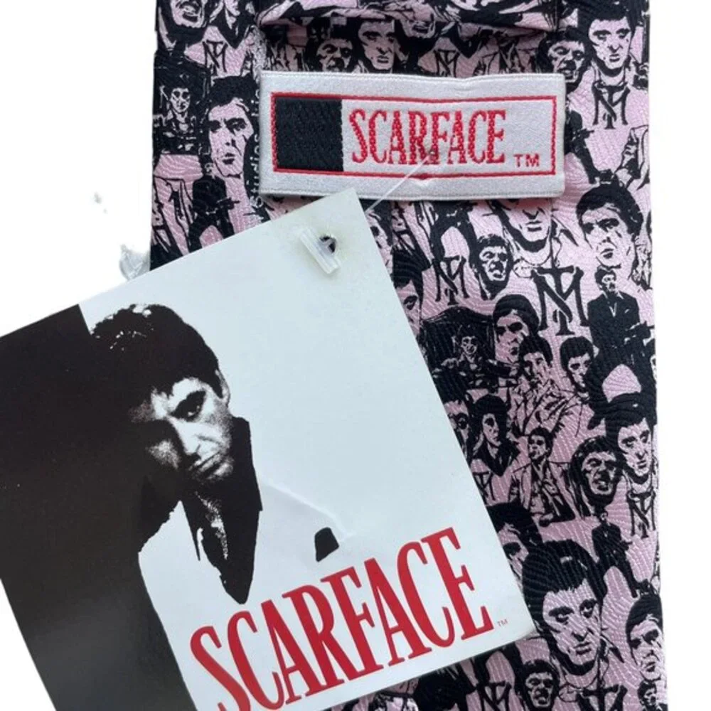 New Mens Scarface Al Pacino Montana Collage Gangster Miami Necktie‎ Neck Tie